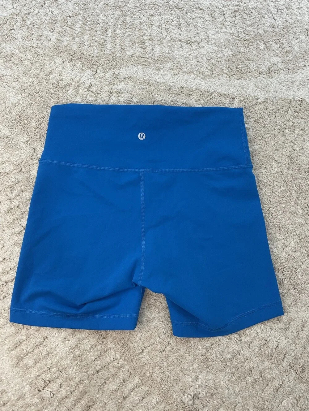 Lululemon Athletica Bright Blue High-Rise Bike Shorts Size 10